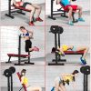 incline training bench with barb