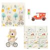 educational mat Teddy bear on a bike 200x180x1cm3